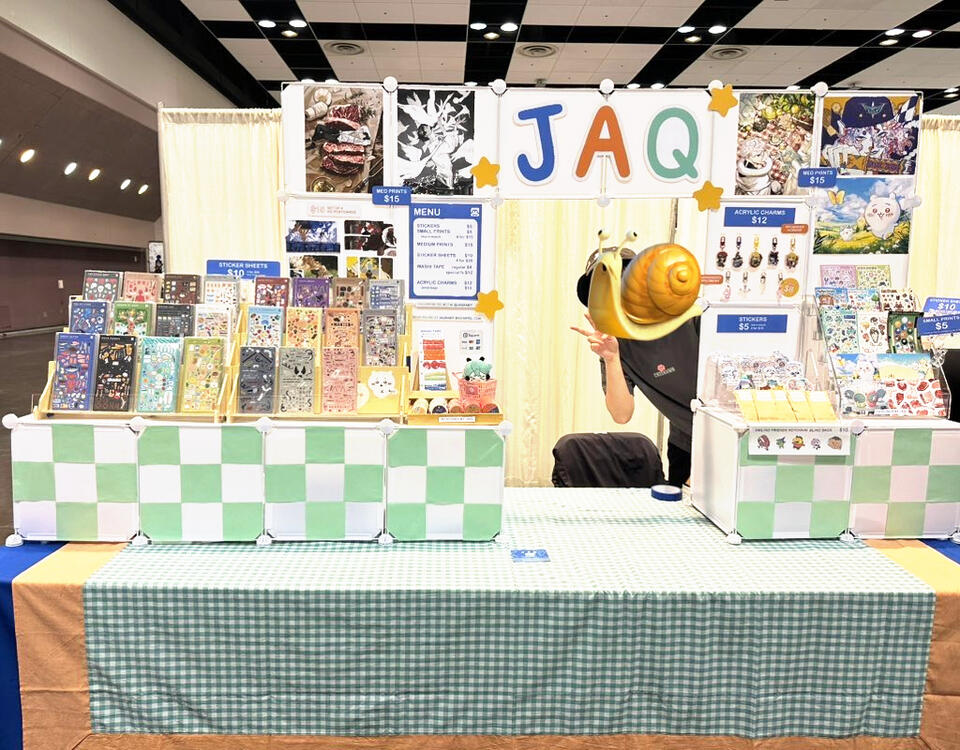 8 ft table display - SJMade Summer Fair 2025 8 ft table display - SJMade Summer Fair 2025